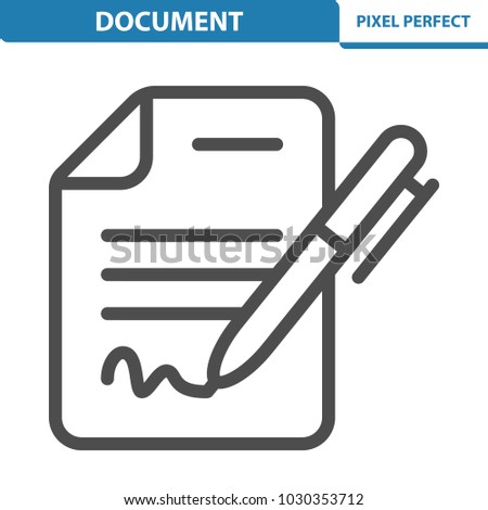 Document Icon. Professional, pixel perfect icons optimized for both large and small resolutions. EPS 8 format. 12x size for preview.
