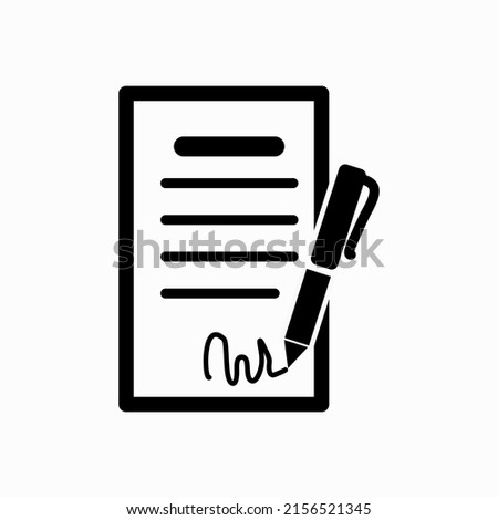Document Icon. Professional, pixel perfect icons optimized for both large and small resolutions. Signing contract icon