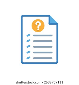Document icon with question mark indicating review and audit