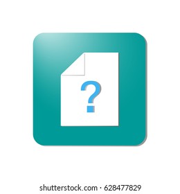 Document icon question vector help