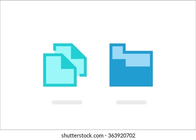 Document icon set
