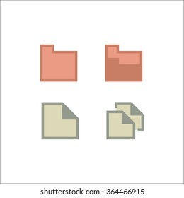 Document icon set