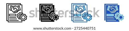 Alli​​ance Document  Icon Set Multiple Style Collection

