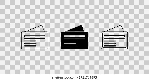 Ícone do documento definido no plano de fundo transparente