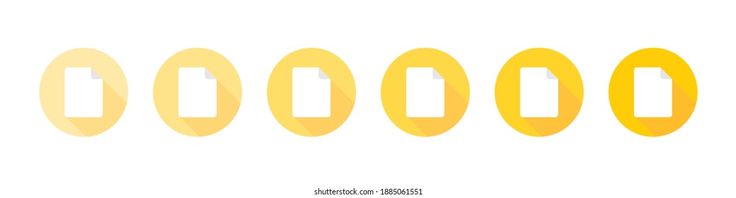 Document icon set. Paper icon. Documents icon stock vector flat design on white background. Vector illustration