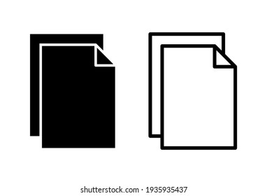 Document icon set. Paper icon. File Icon