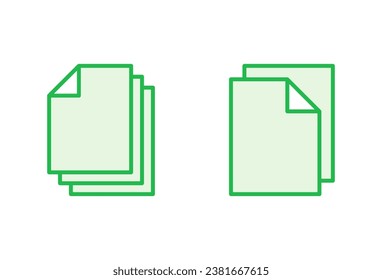 Document icon set. Paper icon. File Icon
