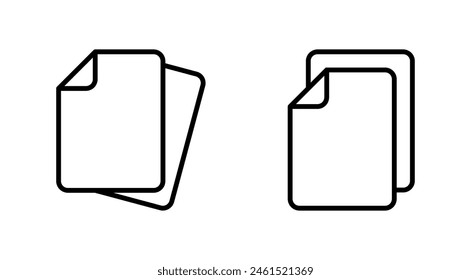 Document icon set. Paper icon. File Icon