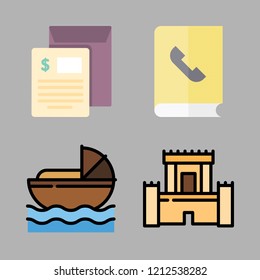 document icon set. vector set about invoice, agenda and hebrew icons set.