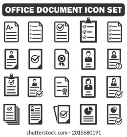 document icon set vector design