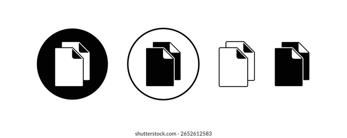 Document icon set vector illustration.