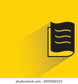 document icon with shadow on yellow background