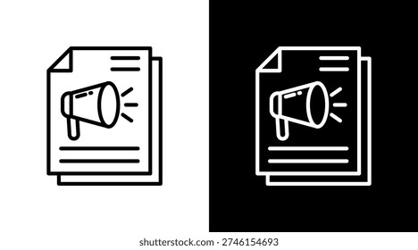 Document Icon Sheet Black And White