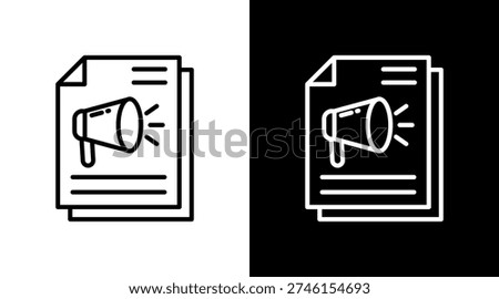 Document Icon Sheet Black And White