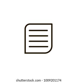 document icon. sign design
