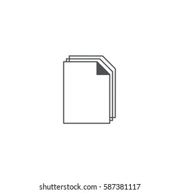 document icon. sign design
