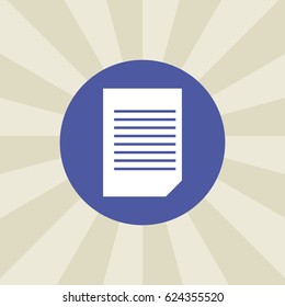 document icon. sign design. background