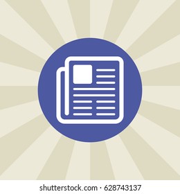 document icon. sign design. background