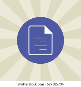 document icon. sign design. background