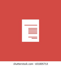 document icon. sign design. red background
