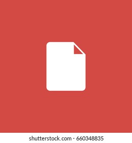 document icon. sign design. red background