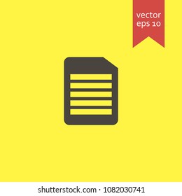document. document icon. sign design. yellow background.