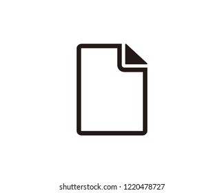 Document icon sign symbol