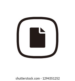 Document icon sign symbol