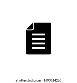 document icon, document sign and symbol vector design