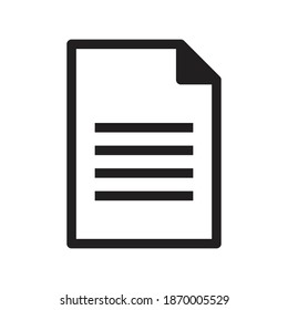 símbolo de símbolo de icono de documento