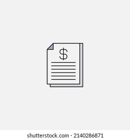 Symbol des Dokumentzeichens, Vektorsymbol, Symbol, Logo-Illustration für Web und Mobile