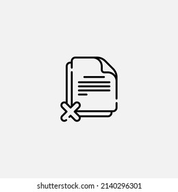 Document icon sign vector,Symbol, logo illustration for web and mobile