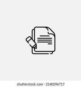 Symbol des Dokumentzeichens, Vektorsymbol, Symbol, Logo-Illustration für Web und Mobile