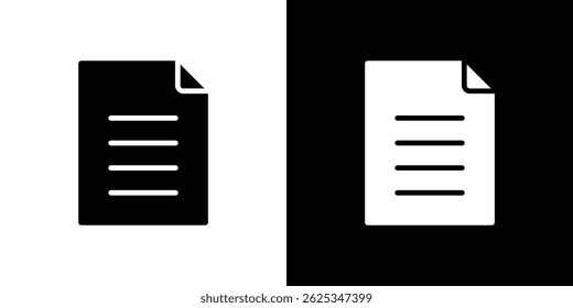Document icon simple line vector. Symbol, logo.