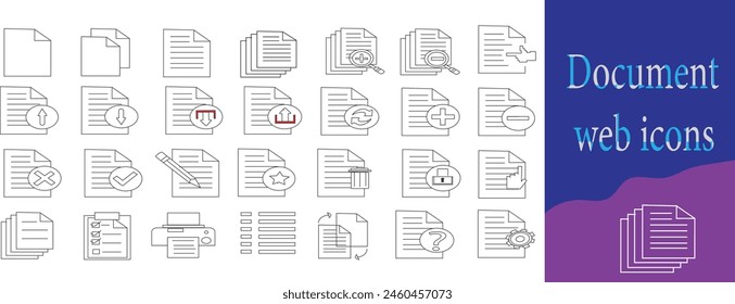 Document Icon A simple rectangle with a folded corner, representing a paper document. It might have lines or text visible on its surface to indicate content.