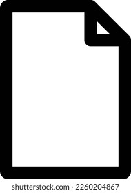 Document icon in simple style isolated on background. Document icon page symbol for web sites and app . Paper document icon.