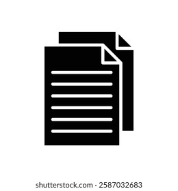 document icon Simple thin line logo