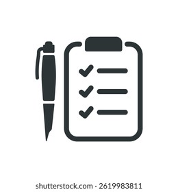 Document icon. Solid glyph series icon