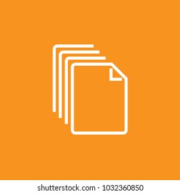 Document icon, stock vector, eps10.
