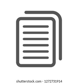 Document icon stock vector illustration flat design. EPS 10