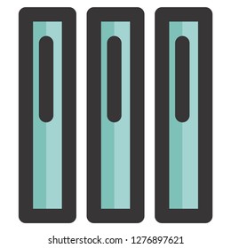 Document icon stock vector illustration filled design style, Vector