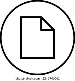 document icon, stock vector, logo isolated on white background..eps
