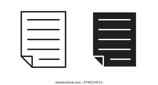 Document icon suitable symbol. Simple stock illustration stock