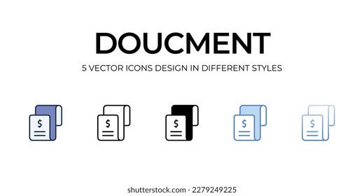 Document icon. Suitable for Web Page, Mobile App, UI, UX and GUI design.