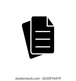 Document icon symbol for apps and websites. edit document. Paper sign and symbol. File Icon
