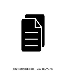 Símbolo do ícone de documento para aplicativos e sites. edite o documento. Sinal e símbolo de papel. Ícone de Arquivo