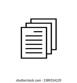 document icon symbol illustration vector