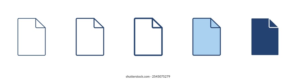 Document icon Symbol set collection