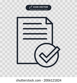 document icon symbol template for graphic and web design collection logo vector illustration