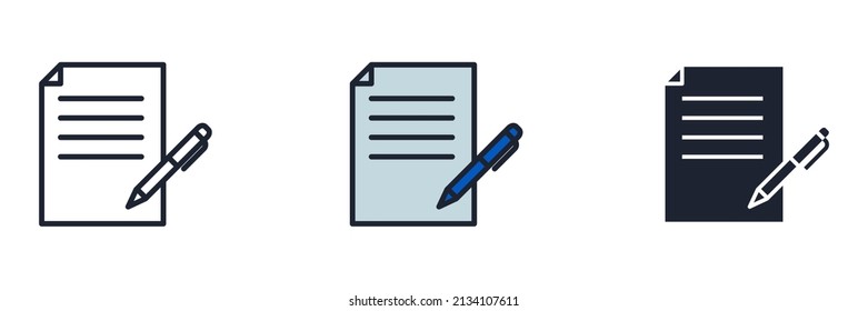 document icon symbol template for graphic and web design collection logo vector illustration